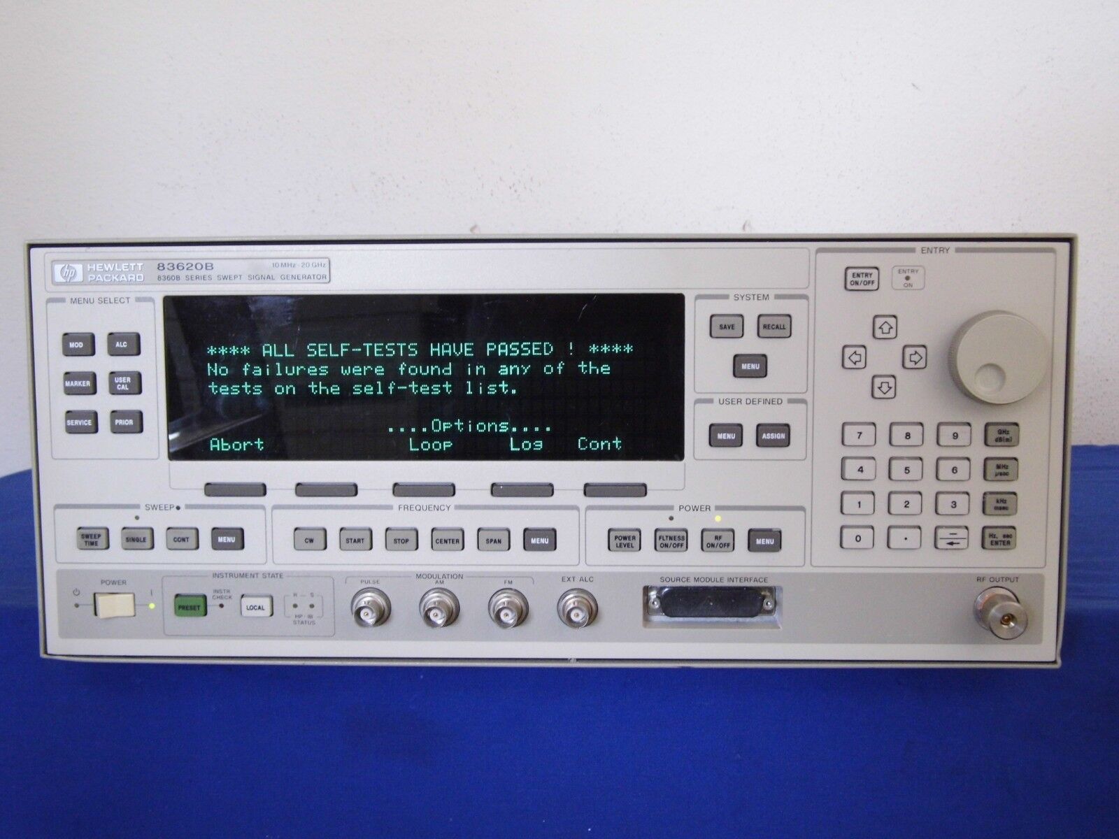 Agilent HP 83620B 001-002-006-008 Synthesized Sweeper 10MHz - 20GHz, 2 in stock Agilent HP 83620B 001-002-006-008 Synthesized Sweeper 10MHz - 20GHz, 2 in stock